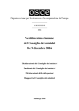 Final Document of the Twenty-Third Meeting of the Ministerial Council, Hamburg, 8-9 December 2016 (it) Final Document of the Twenty-Third Meeting of the Ministerial Council, Hamburg, 8-9 December 2016 (it)