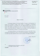 Information Exchange by the Delegation of Germany on Conventional Arms Transfer Information Exchange by the Delegation of Germany on Conventional Arms Transfer