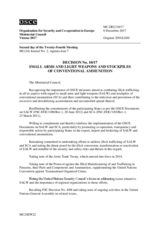 Decision No. 10/17 Small Arms and Light Weapons and Stockpiles of Conventional Ammunition