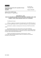 Ministerial Council Decision No. 6/05
