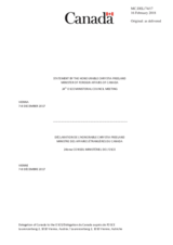 Statement by H.E. Chrystia Freeland, Minister of Foreign Affairs