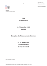 Statement by H.E. Aurelia Frick, Minister for Foreign Affairs, Justice and Culture