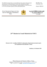 Statement by Amb. Azzeddine Farhane, Permanent Representative
