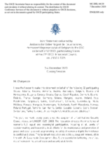 Joint Statement on the topic of UNSCR 1325