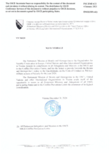 Response by the Delegation of Bosnia and Herzegovina to the Questionnaire on the Code of Conduct on Politico-Military Aspects of Security