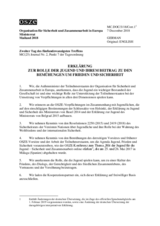 Erklärung zur Rolle der Jugend und ihrem Beitrag zu den Bemühungen um Frieden und Sicherheit