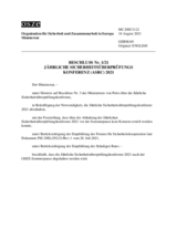 Decision No. 1/21 - 2021 ANNUAL SECURITY REVIEW CONFERENCE (ASRC)