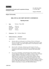 Journal of the 2006 Annual Security Review Conference