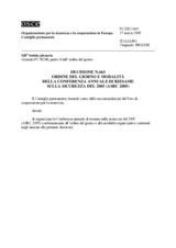 Permanent Council Decision No. 663 (it)