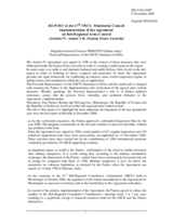 Report, Implementation of the Agreement on Sub-Regional Arms Control (Article IV, Annex 1-B, Dayton Peace Accords), Brigadier General Costanzo PERIOTTO (Italian Army), Personal Representative of the OSCE Chairman-in-Office