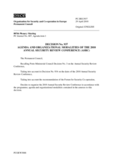 Decision No. 937, Agenda and Organizational Modalities of the 2010 Annual Security Review Conference (ASRC)