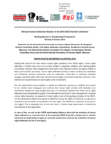 Statement by the Norwegian Helsinki Committee on Human Defenders in Central Asia