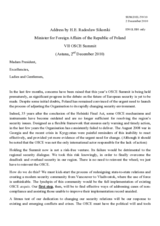 Statement by H.E. Radoslaw Sikorski, Minister for Foreign Affairs, Poland