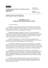 Decision 3/12, The OSCE Helsinki+40 Process