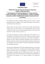 Session 2, Statement