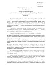 Statement by Mr. Mkrtchian, Director, Arms Control and International Security Department, Ministry of Foreign Affairs