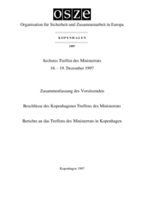 Document of the Sixth Meeting of the OSCE Ministerial Council, Copenhagen (de)