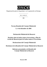 Final Document of the Ninth Meeting of the OSCE Ministerial Council, Bucharest, 3-4 December 2001 (es)
