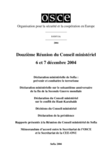 Final Document of the Twelfth Meeting of the Ministerial Council, Sofia, 6-7 December 2004 (fr)