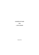 Charter of Paris for a New Europe