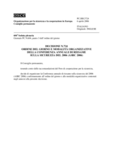 Permanent Council Decision No. 724 (it)
