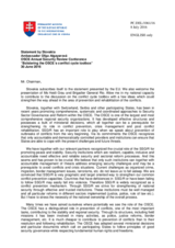 Statement by Ambassador Ol'ga Algayerova