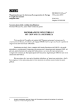 Dichiarazione ministeriale sui giovani e la sicurezza