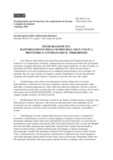 Doc 1 - Declaration on Strengthening OSCE Efforts to Prevent and Counter Terrorism