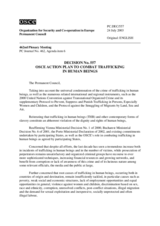 Permanent Council Decision No. 557: OSCE Action Plan to Combat Trafficking in Human Beings