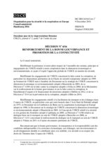 Decision No.4/16 -  Decision on Strengthening Good Governance and Promoting Connectivity